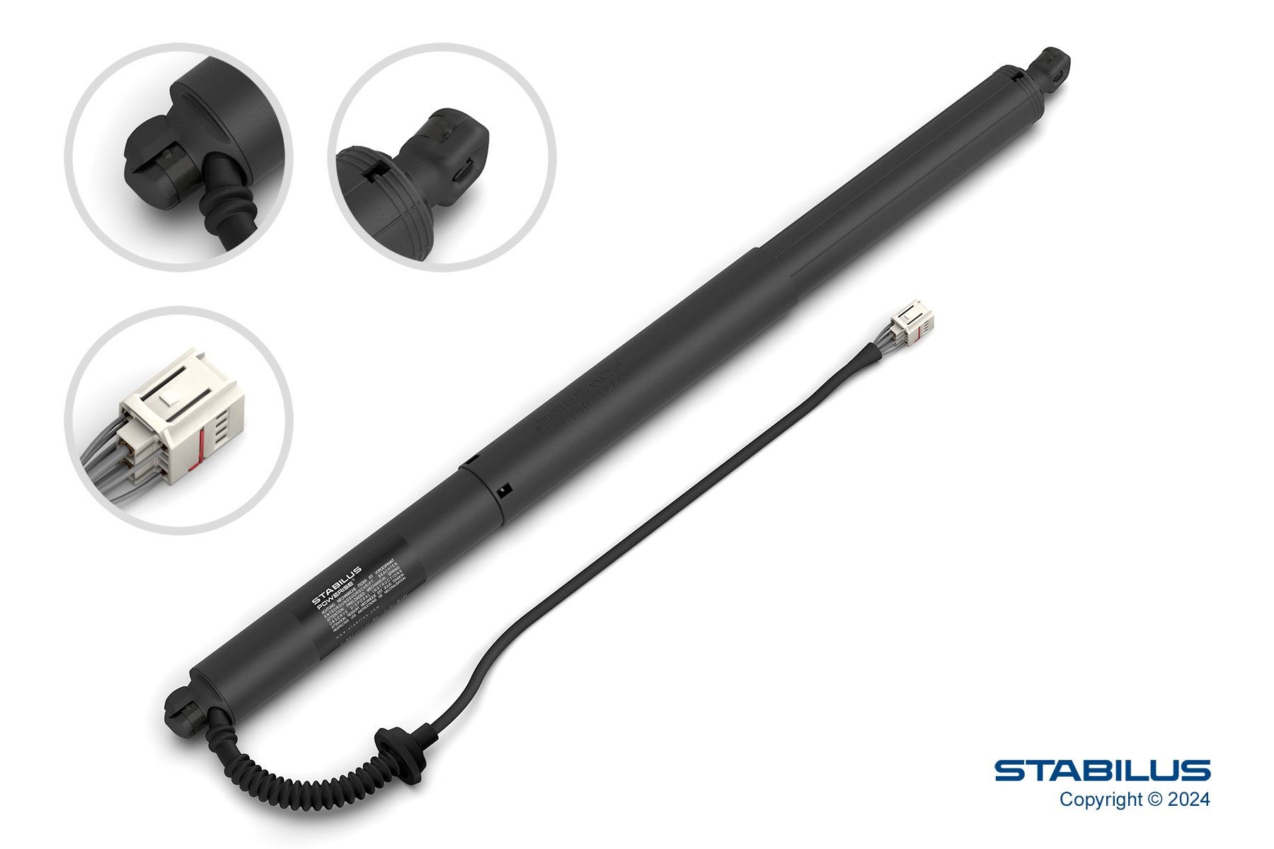 STABILUS 677624 Electrical motor, tailgate TIGUAN 1.4 TSI E100 Flex 150 PS Petrol/Ethanol