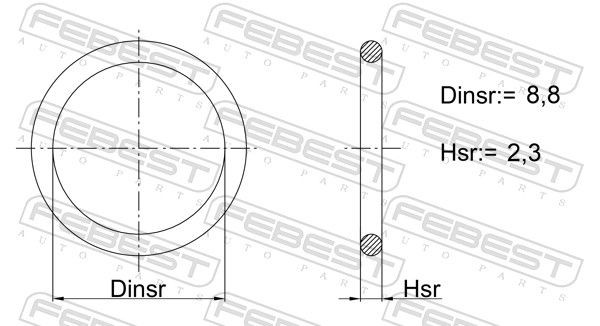FEBEST Seal, fuel sender unit Article number: 01400-012 cheaply