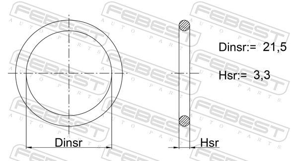 FEBEST Gasket, coolant flange Article number: 02400-022 cheaply