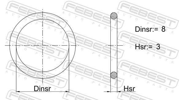 FEBEST Oil Seal, automatic transmission Article number: 19400-010 cheaply