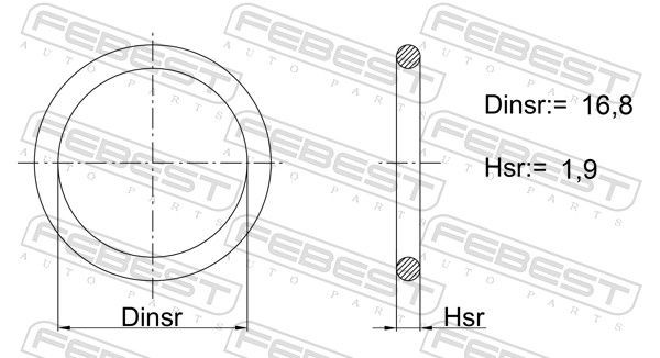FEBEST Shaft Seal, power steering pump Article number: 23400-038 cheaply