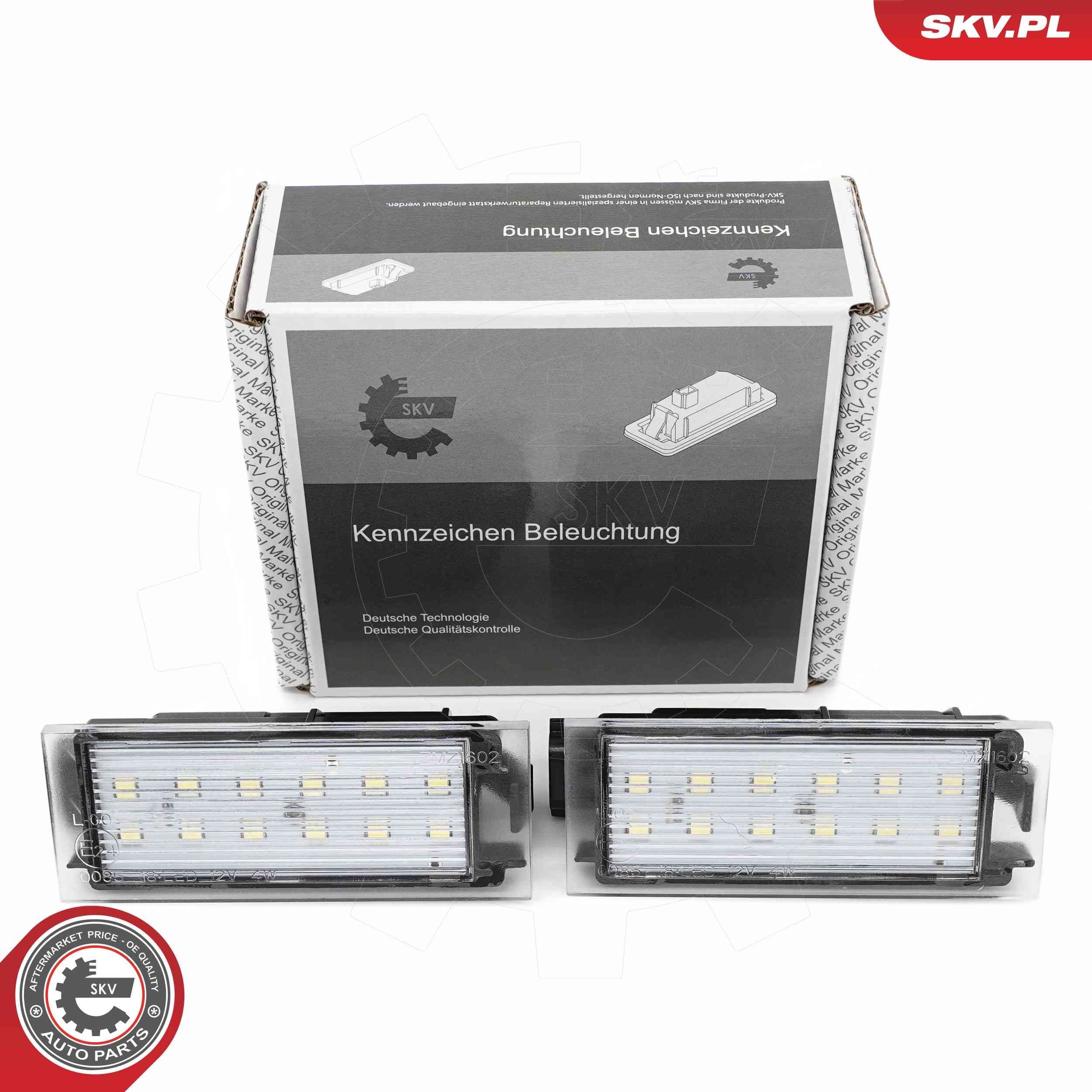 ESEN SKV Licence Plate Light Article number: 72SKV501 cheaply