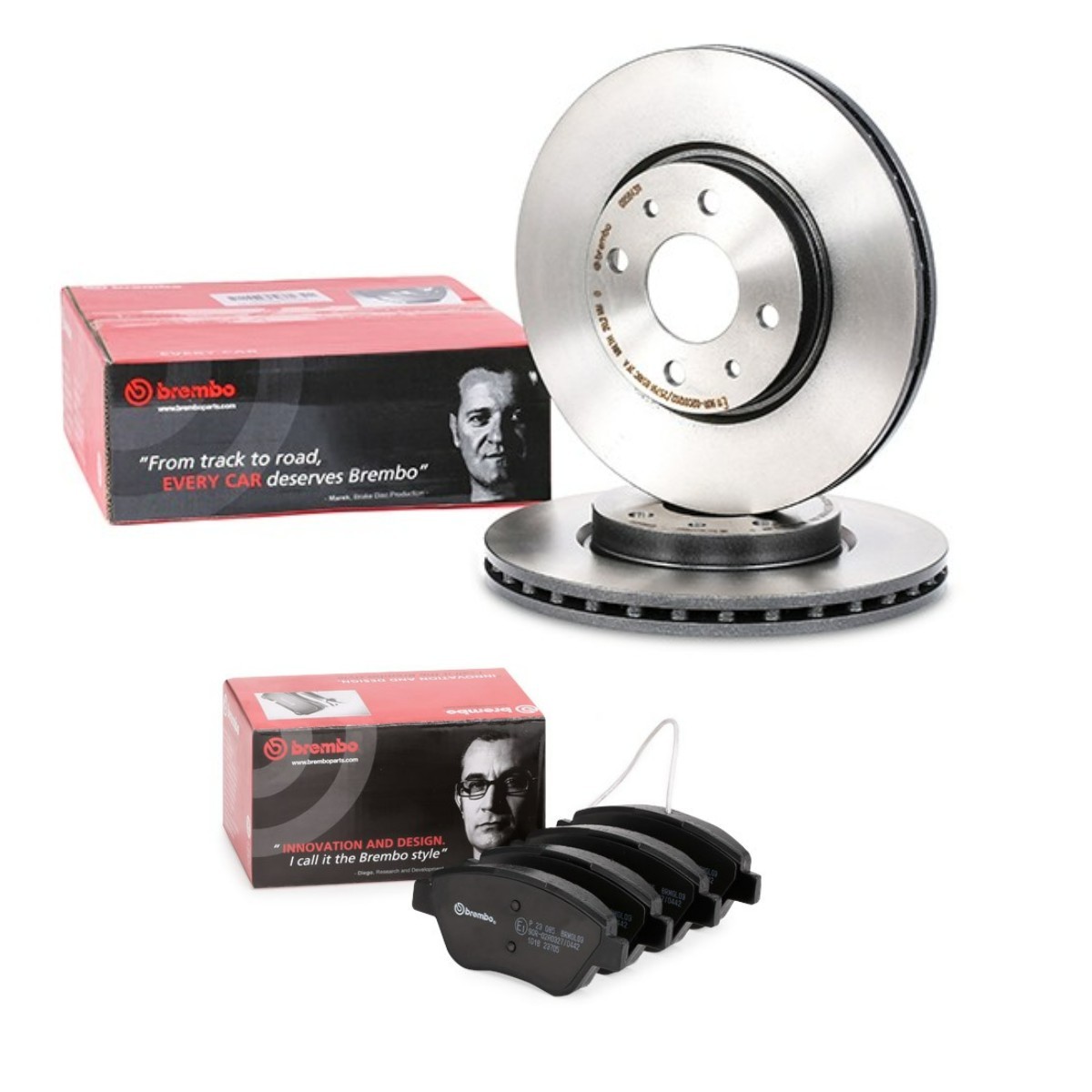 BREMBO Brake discs and pads set Article number: BRB3405N0055 cheaply