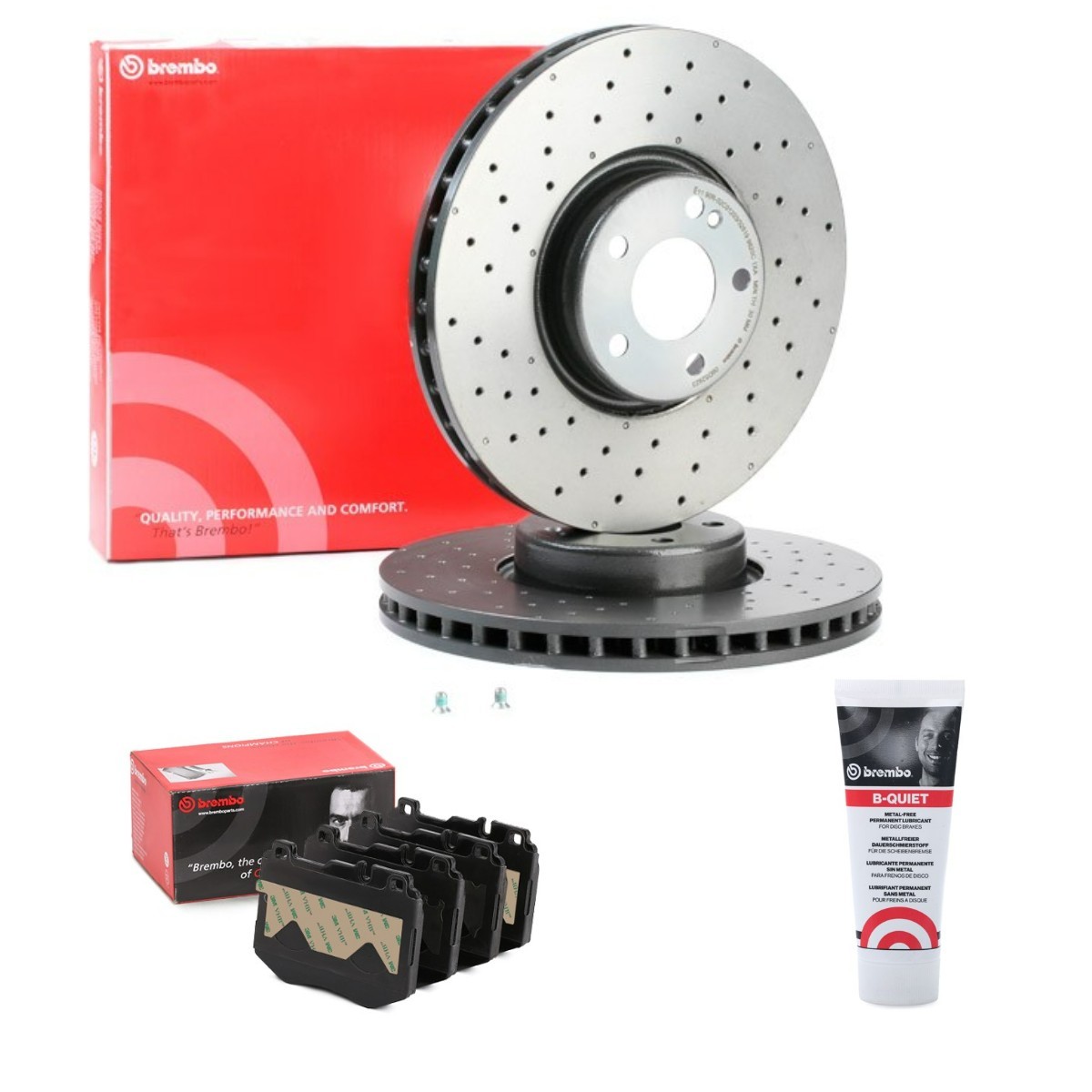 BREMBO Brake discs and pads set Article number: BRB3405N0155 cheaply