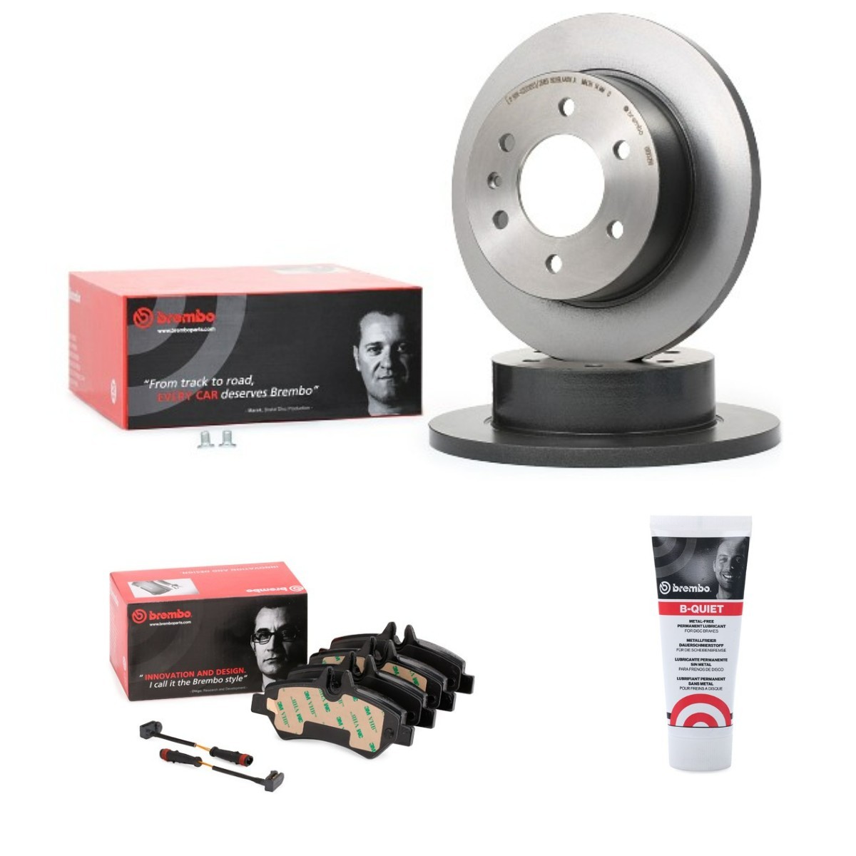BREMBO Brake discs and pads set Article number: BRB3405N0175 cheaply