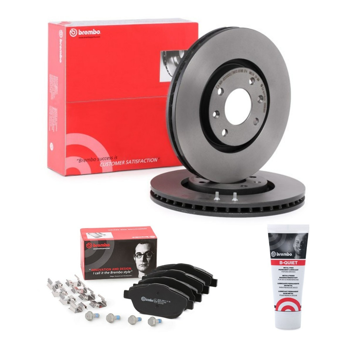 BREMBO Brake discs and pads set Article number: BRB3405N0187 cheaply