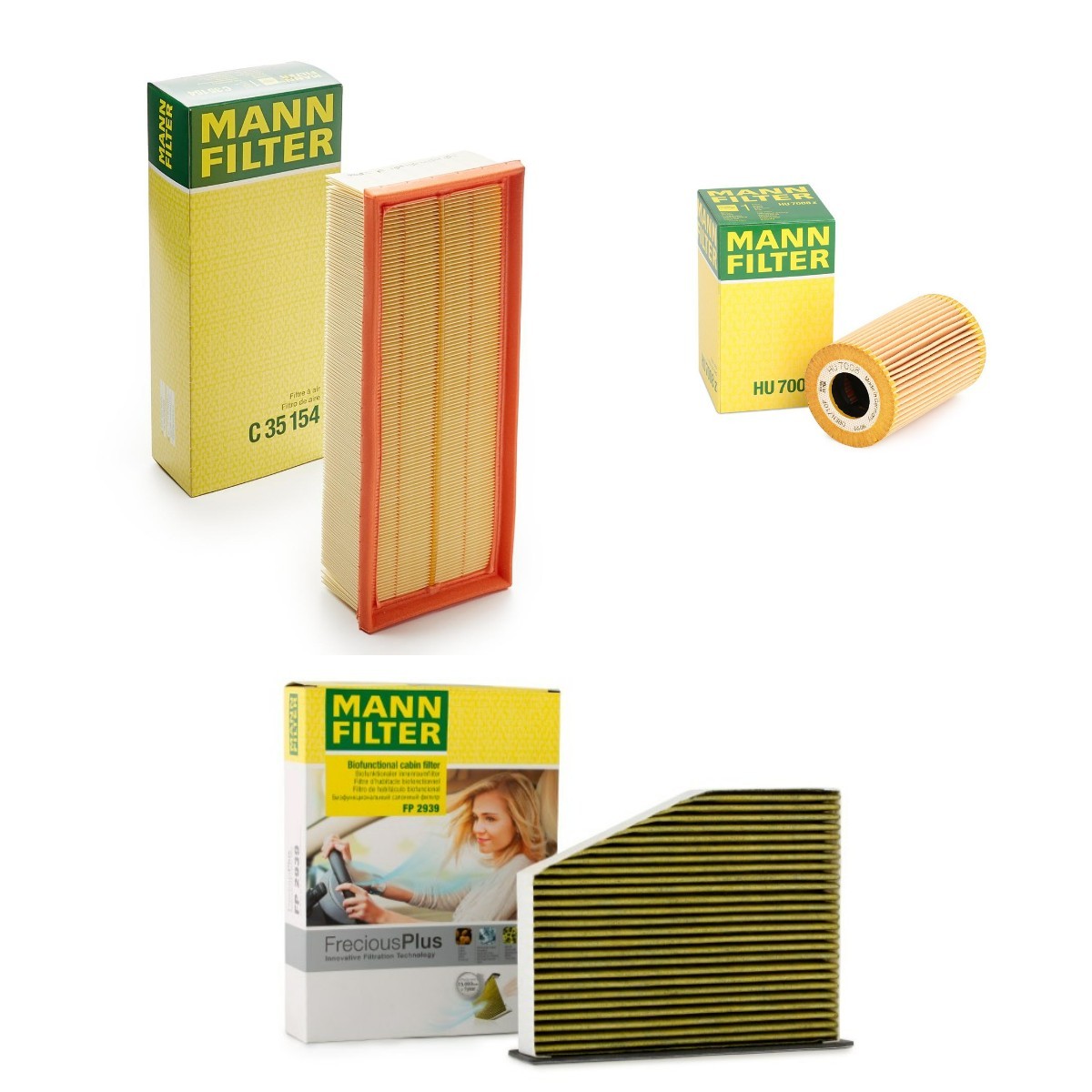 MANN-FILTER Filter kit Varenummer: MNF4055N0012 billige