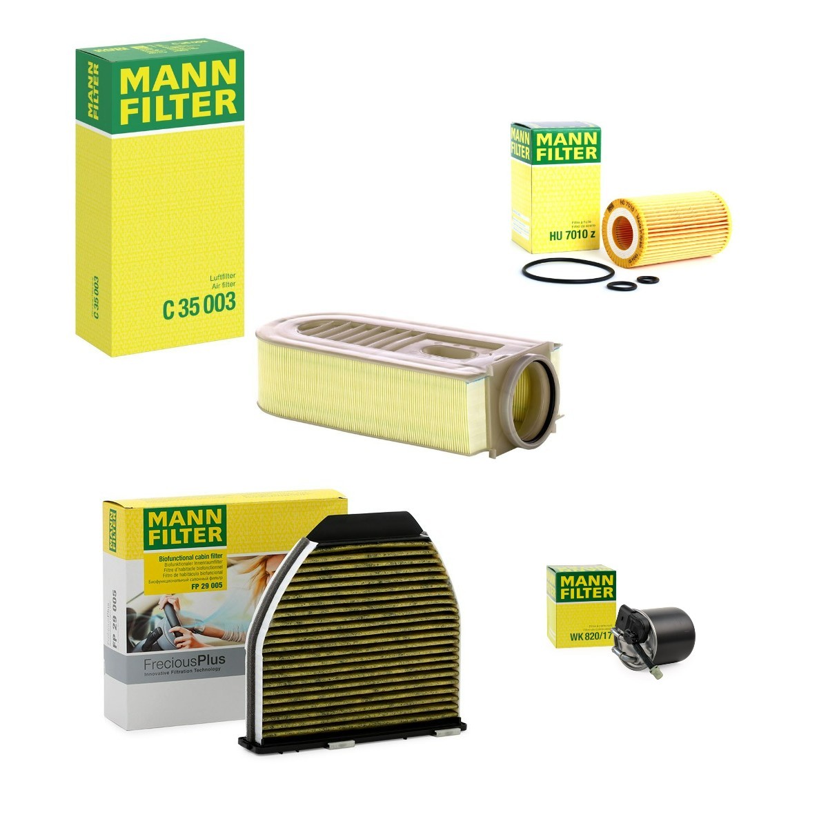 MANN-FILTER Filtrų komplektas prekės numeris: MNF4055N0023 nebrangu