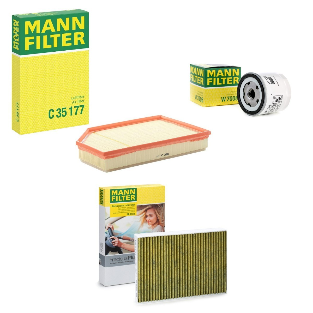 MANN-FILTER Filter kit Varenummer: MNF4055N0052 billige