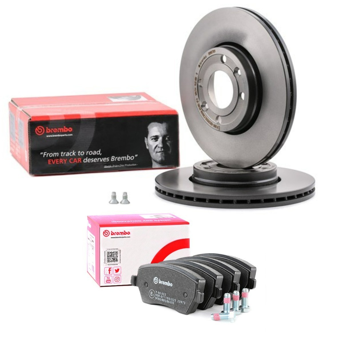 BREMBO Brake discs and pads set Article number: BRB3405N0243 cheaply