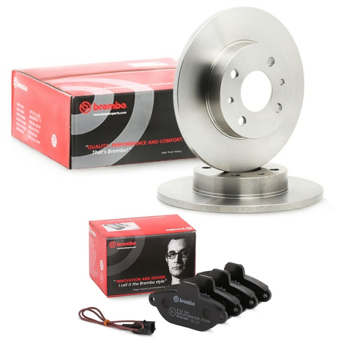 BREMBO Brake discs and pads set Article number: BRB3405N0397 cheaply