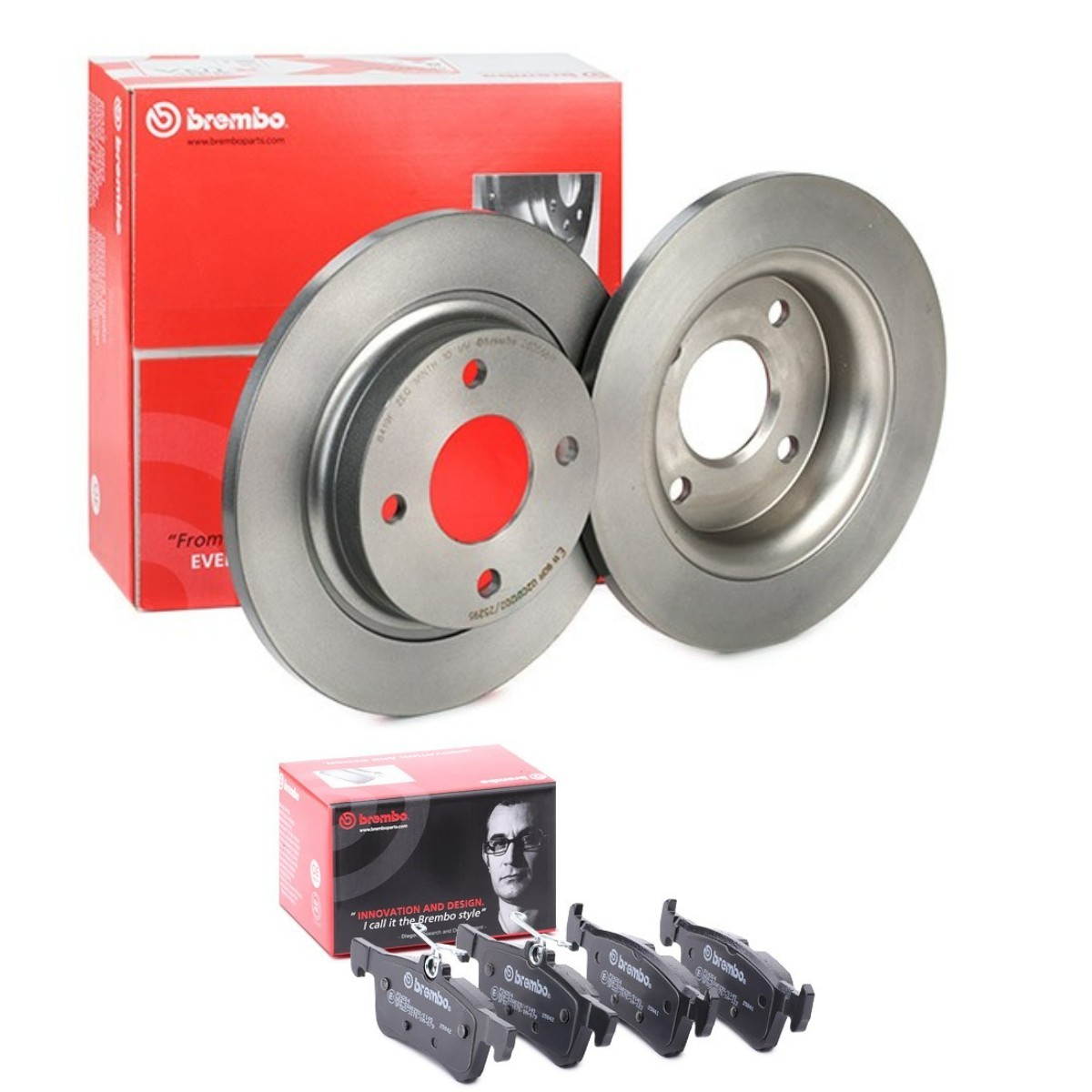 BREMBO Brake discs and pads set Article number: BRB3405N0469 cheaply