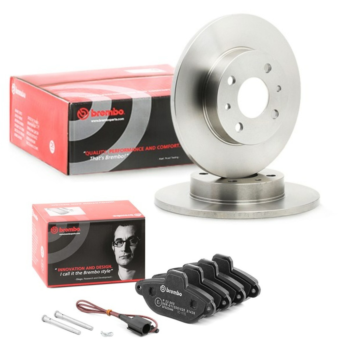 BREMBO Brake discs and pads set Article number: BRB3405N0493 cheaply