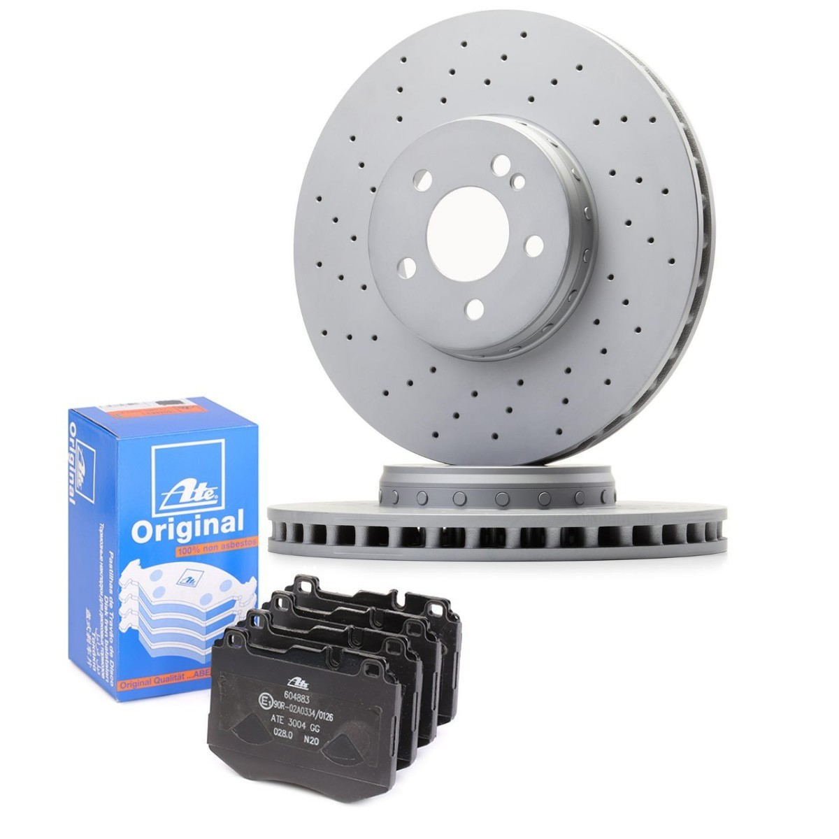 ATE Brake discs and pads set Article number: ATE3405N0098 cheaply