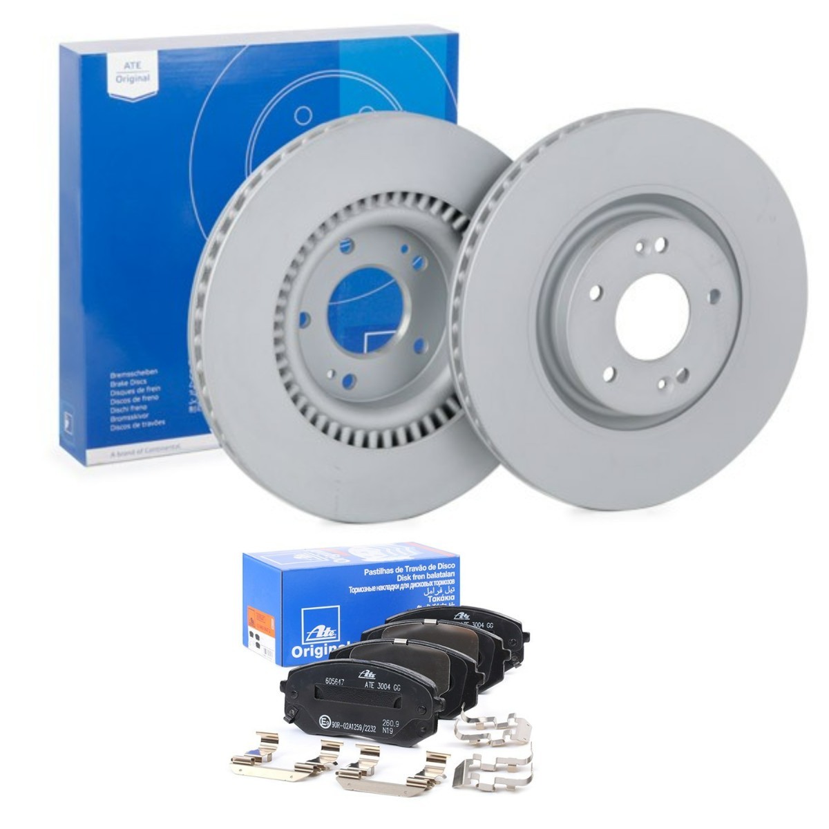 ATE Brake discs and pads set Article number: ATE3405N0120 cheaply