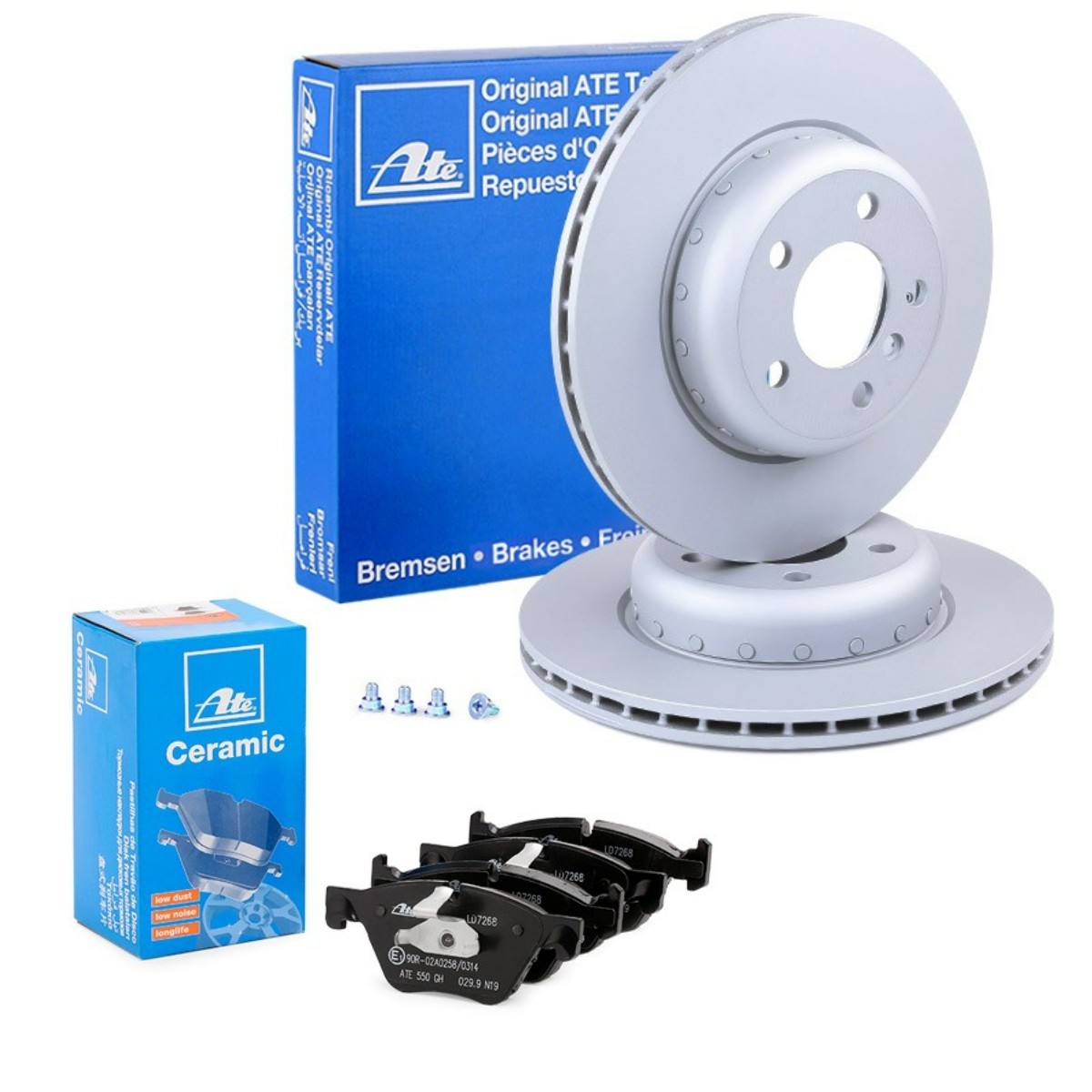 ATE Brake discs and pads set Ceramic Article number: ATE3405N0181 cheaply