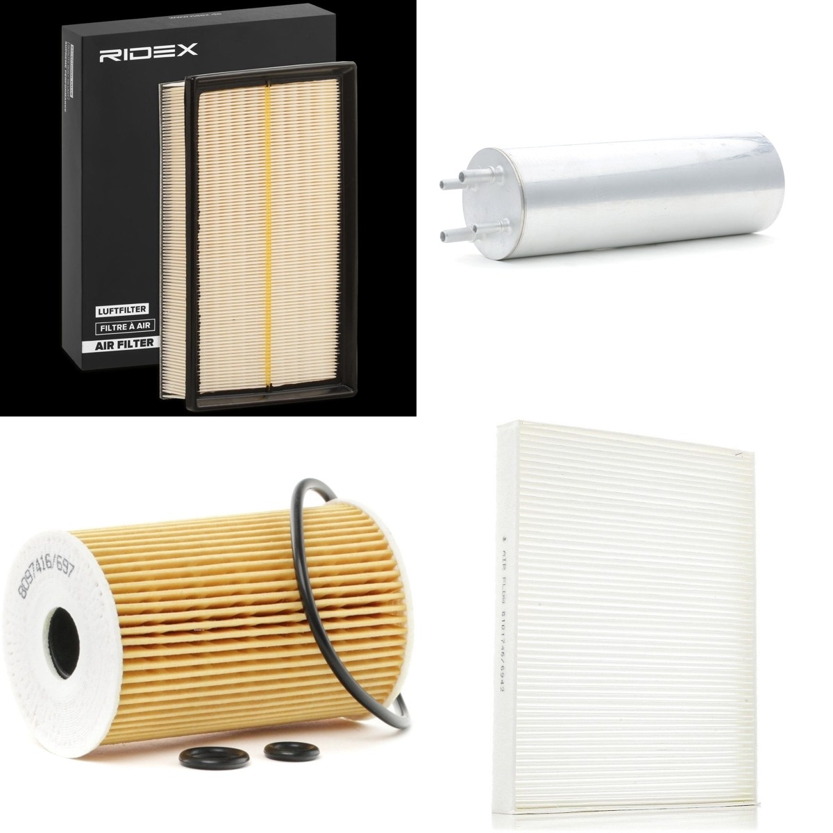 RIDEX Filter kit Article number: 4055F34769 cheaply