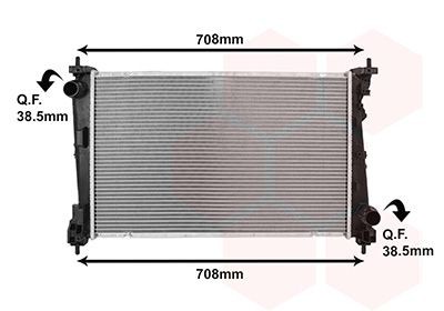 VAN WEZEL Engine radiator Article number: 17012724 cheaply