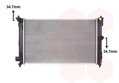 VAN WEZEL Engine radiator Article number: 54012703 cheaply