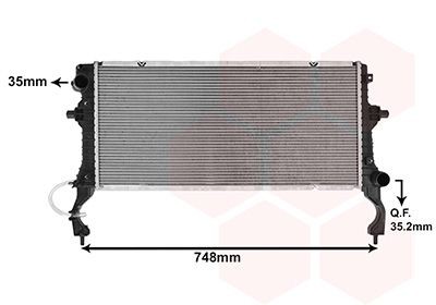 VAN WEZEL Engine radiator Article number: 82012756 cheaply