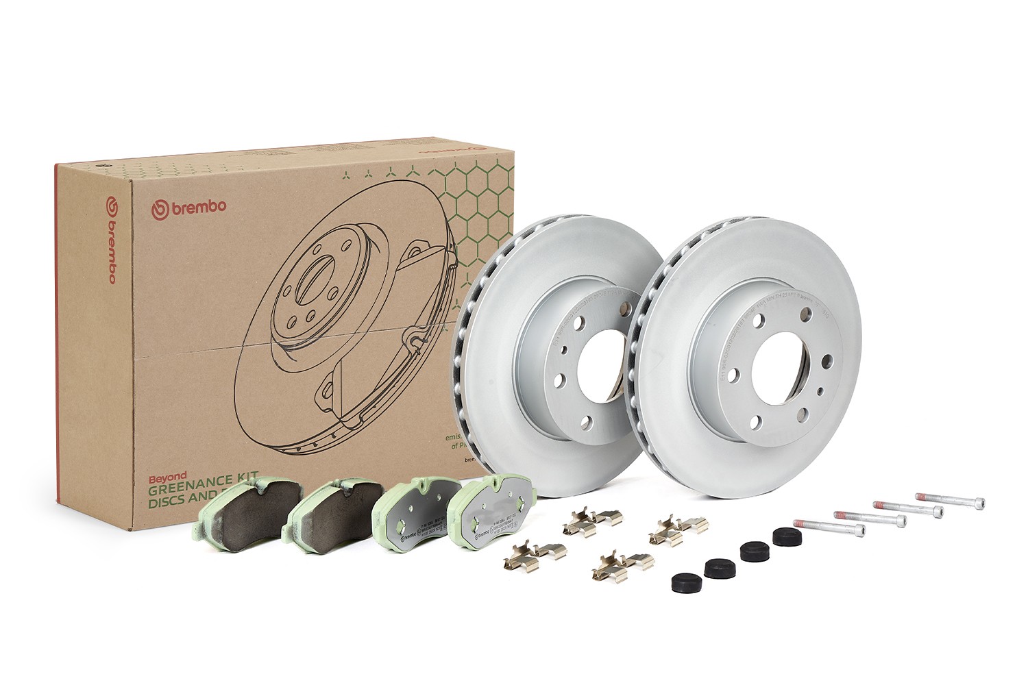 BREMBO Brake discs and pads set Article number: KT 10 021 cheaply
