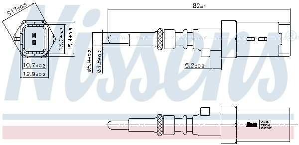 NISSENS Sensor, coolant temperature Article number: 207016 cheaply