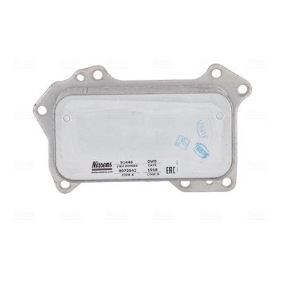 NISSENS Engine oil cooler Article number: 91446 cheaply