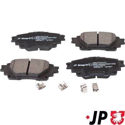 JP GROUP Brake pad set Article number: 4863702310 cheaply