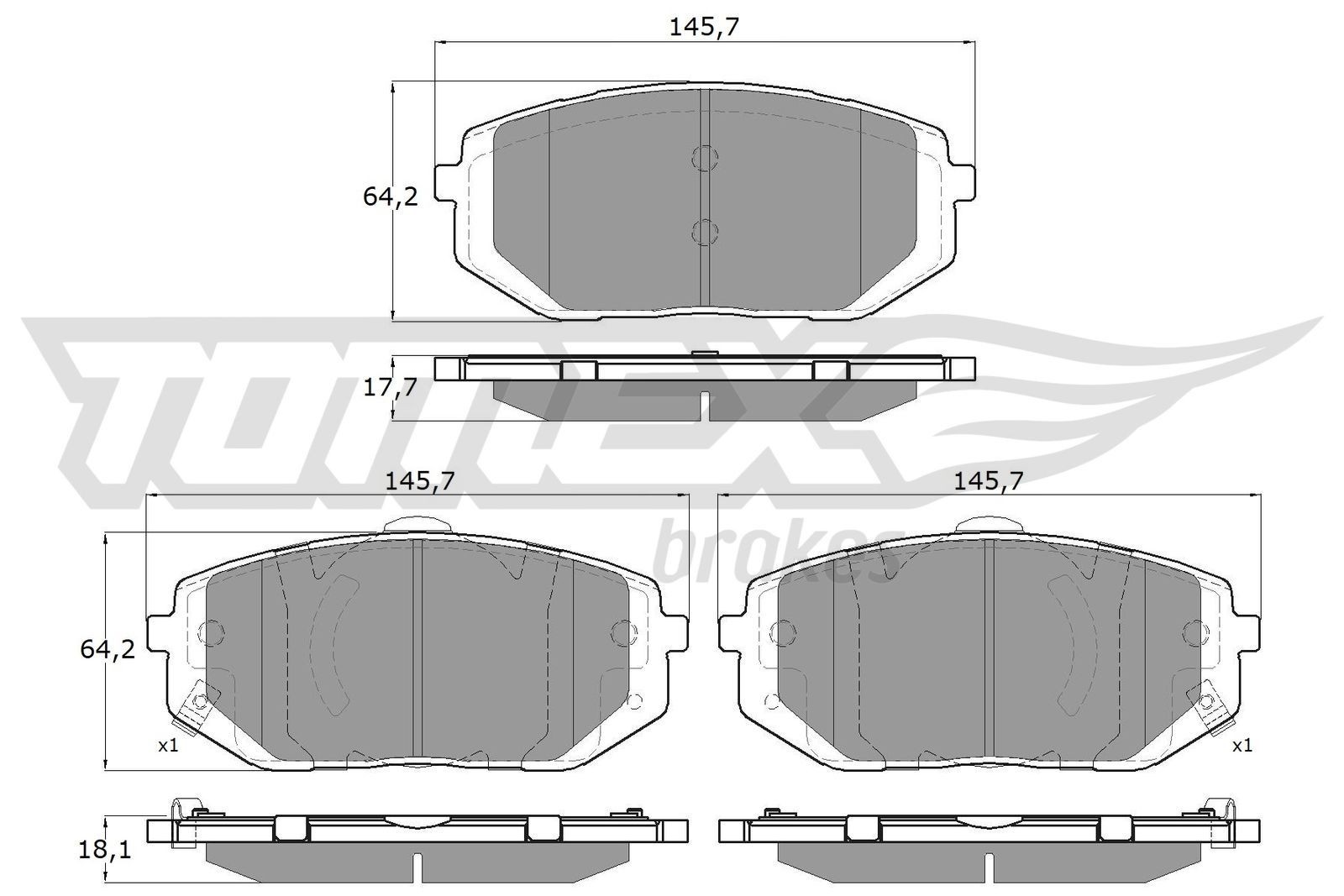 TOMEX brakes ABS sensor Article number: TX 52-54 cheaply