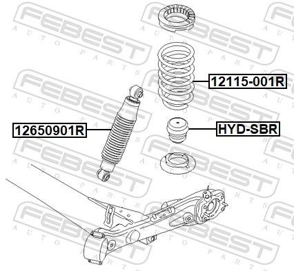 FEBEST Coil spring Article number: 12115-001R cheaply