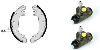 BREMBO Brake Shoe Set STANDARD KIT Article number: H 24 004 cheaply