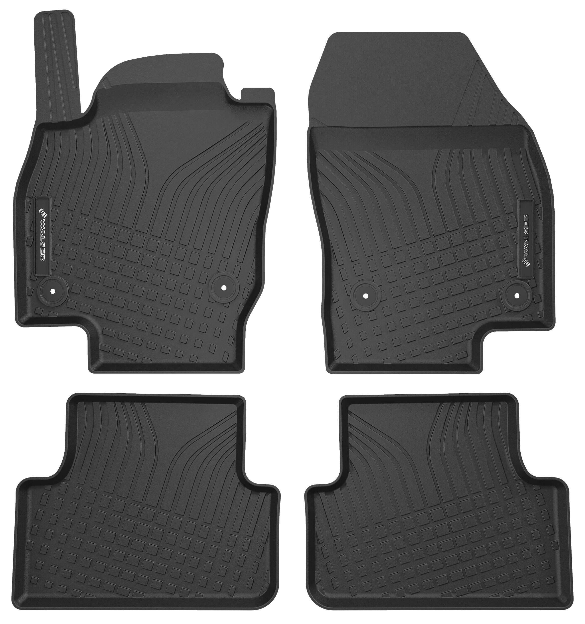 WALSER 100156 Floor mats T-CROSS 1.0 TSi (CHZL, DKLA) 95 PS Petrol