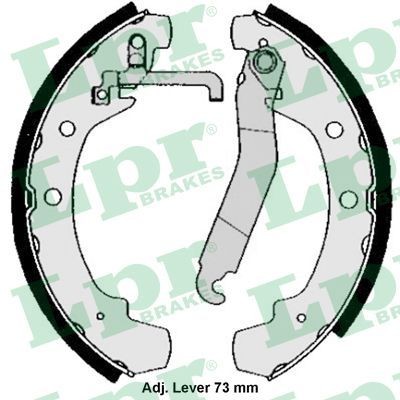 LPR Brake Shoe Set Article number: 05000 cheaply