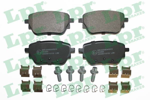 LPR Brake pad set Article number: 05P219 cheaply