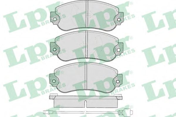 LPR Brake pad set Article number: 05P240 cheaply