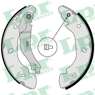 LPR Brake Shoe Set Article number: 08580 cheaply