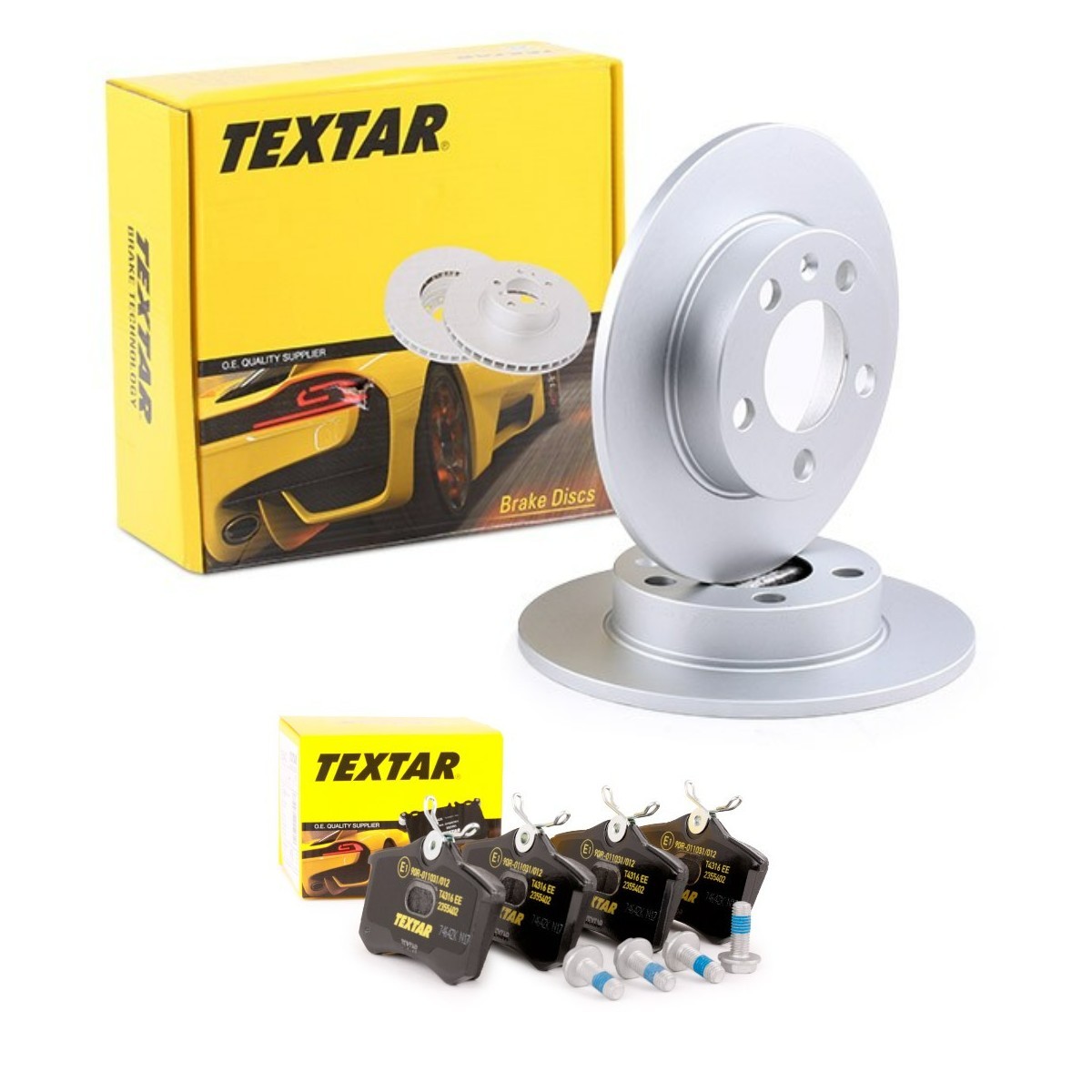 TEXTAR Brake discs and pads set Article number: TXR3405N0001 cheaply
