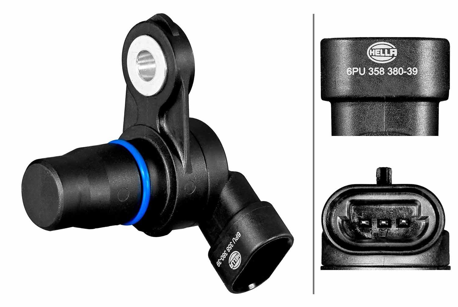 HELLA Camshaft position sensor Article number: 6PU 358 380-391 cheaply
