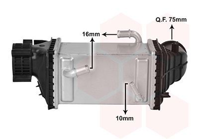 VAN WEZEL Intercooler Article number: 03014728 cheaply