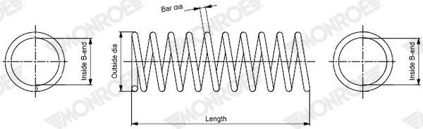 MONROE Coil spring Article number: SP4774 cheaply