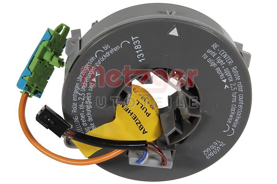 METZGER 09161235 Clockspring, airbag COMBO 1.7 DTI 16V 75 PS Diesel 2012