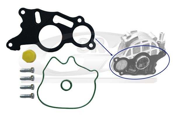 3RG 74710 Remondikomplekt, vaakumpump(pidurisüsteem) PASSAT 2.0 TDI 136 HP Diisel 2011