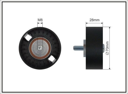 CAFFARO Deflection / Guide Pulley, v-ribbed belt Article number: 11-09 SC cheaply