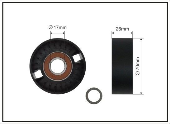 CAFFARO Tensioner pulley Article number: 500373 SC cheaply
