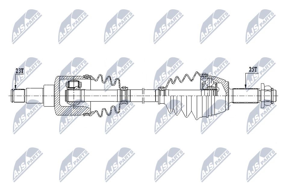 NTY Drive shaft Article number: NPW-FR-172 cheaply