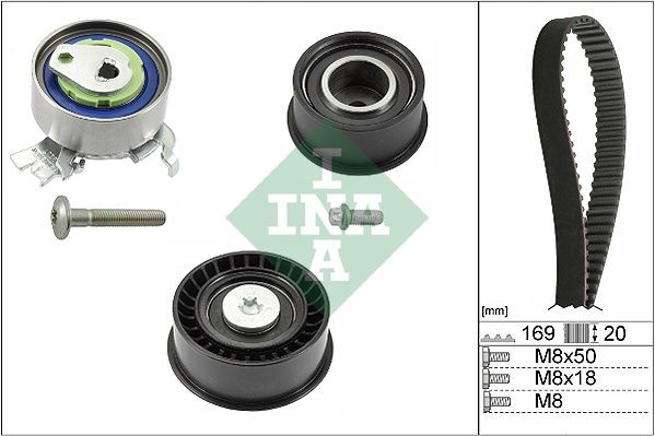 INA Timing belt kit Article number: 530 0078 10 cheaply