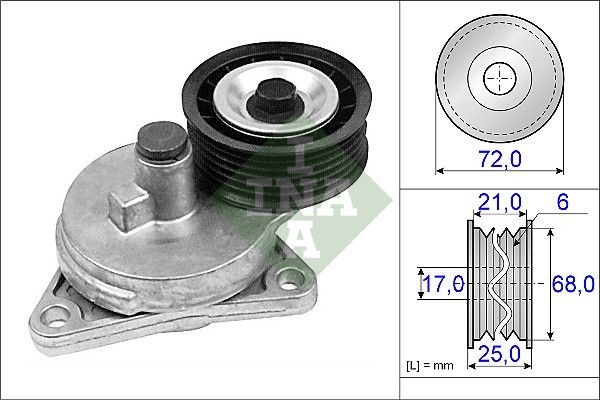 INA 530 0092 09 Pulley Set, timing belt SCÉNIC 1.6 Hi-Flex (JA15, JA2B, JA2C) 116 PS Petrol/Ethanol 2010