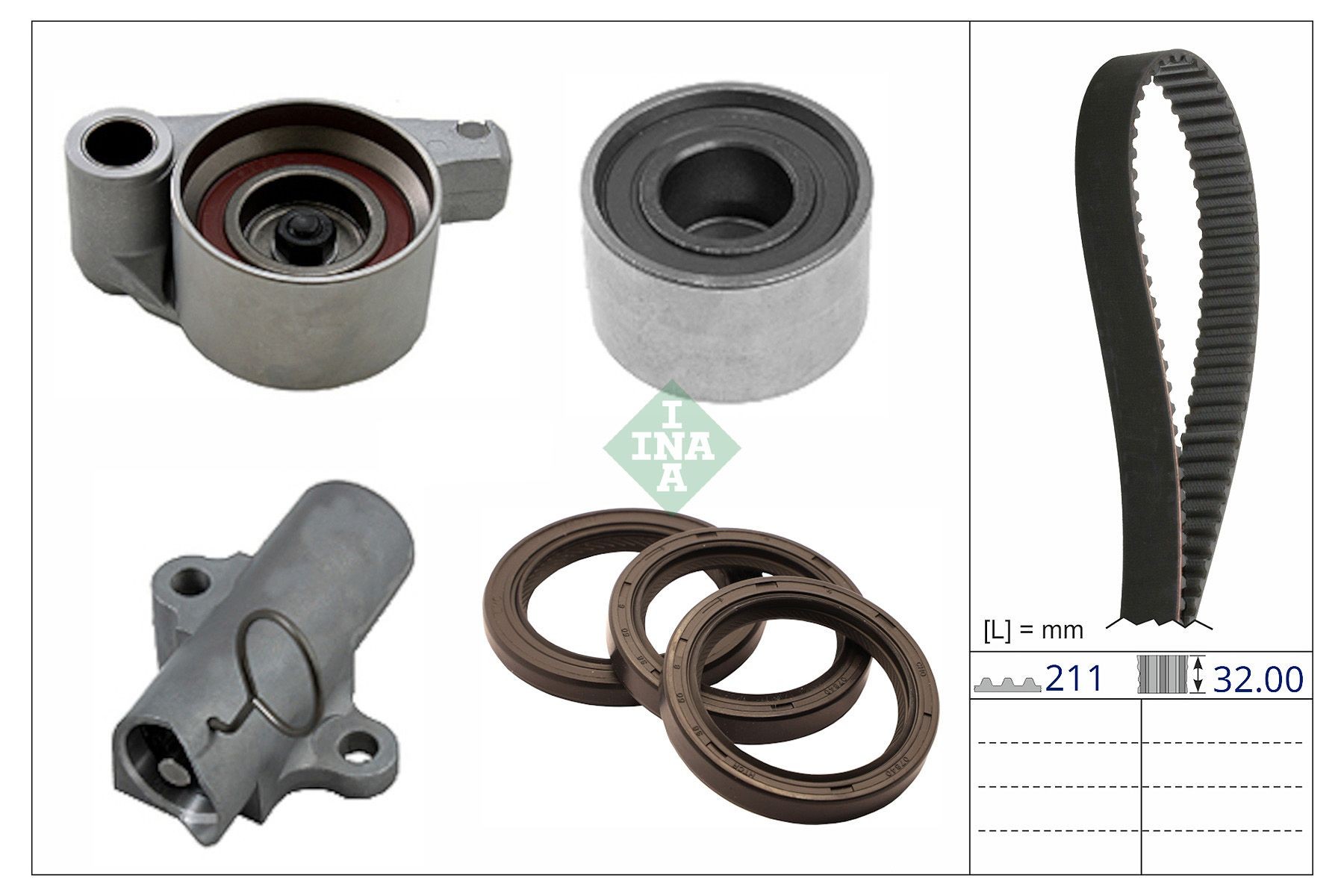 INA Timing belt kit Article number: 530 0169 10 cheaply