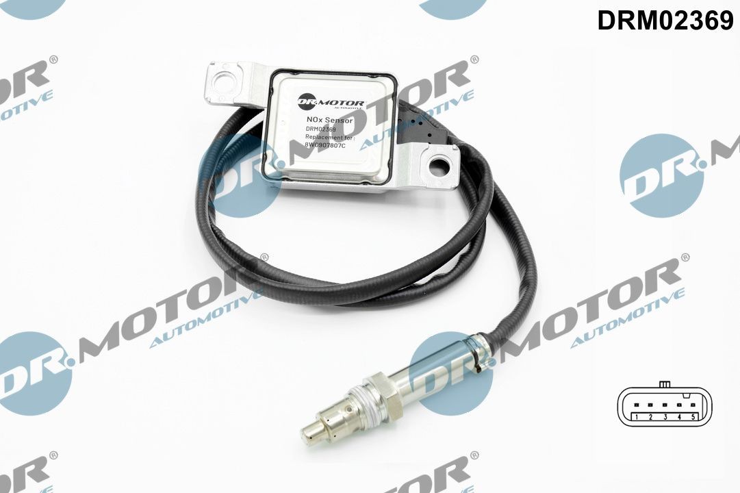 DR.MOTOR AUTOMOTIVE DRM02369 NOx-sensor, NOx-katalüsaator A5 2.0 TDI (CZHA, DEUA) 150 HP Diisel