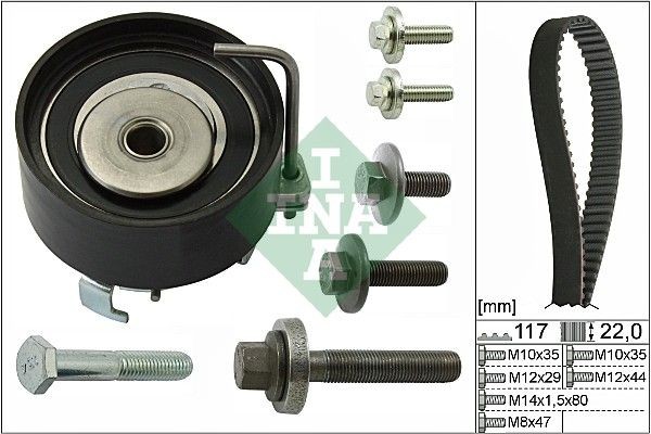 INA Timing belt kit Article number: 530 0495 10 cheaply